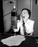 Agnes Moorehead in the original radio play production of Sorry, Wrong Number